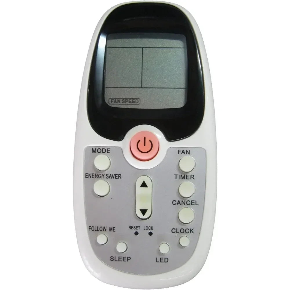 10,000 BTU Window-Mounted Air Conditioner with Follow Me LCD Remote Control, White