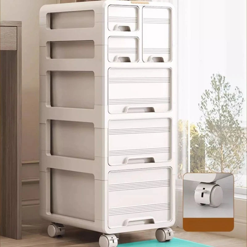 Under-Desk Storage Cabinet Drawer Removable Living Room File Organizer Bedroom Bedside Table Organizers Container for Room