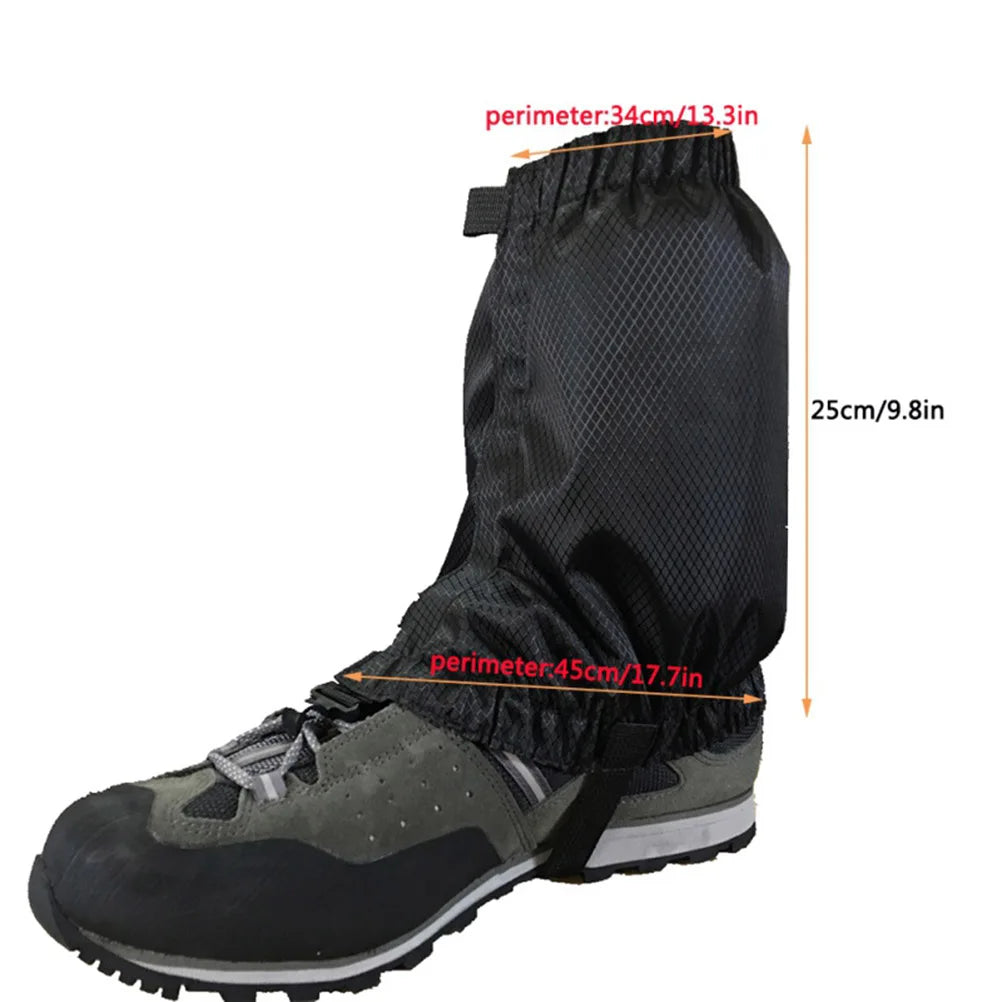 Snow Boots Leg Covers Waterproof Unisex Ankle Walking Legging Gaiter Climbing Camping Hiking Ski Covers Legs Protection