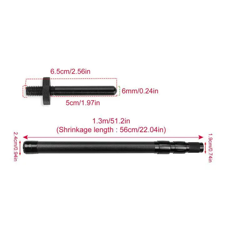 Telescoping Tarp Poles High Hardness Camping Tent Tarps Light Weight Portable Carbon Fiber Rods For Fishing Awning Outdoor
