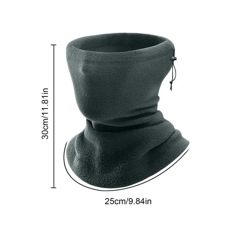 Neck Gaiters For Men Polar Fleece Adjustable Elastic Neck Warmer For Men Windproof Winter Warming Supplies For Women Men Females