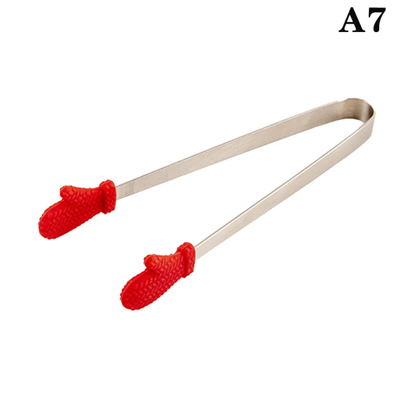 1PC Kitchen Cute Silicone Food Clip Bread Barbecue Clip High Temperature Resistant And Scalding Resistant Silicone Clip