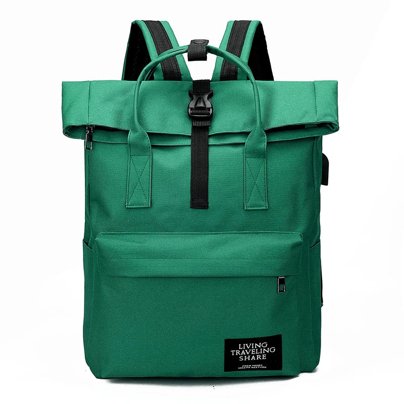 Fashion USB Laptop Backpack For Women Men Shoulder Bags SchoolBag Female Mochila Backpacks For Teenage Girls Travel Rucksack