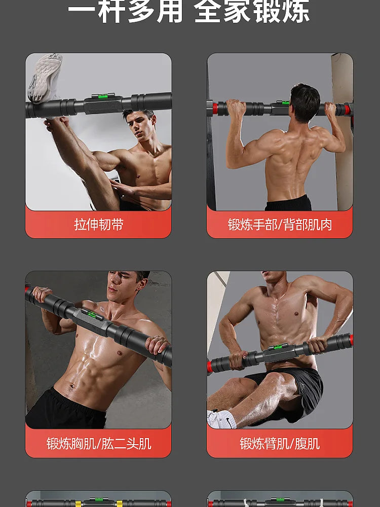 2023 New Anti Drop Indoor Horizontal Bar Home No Punching Wall-mounted Pull Up Bar Corridor Fitness Horizontal Bar