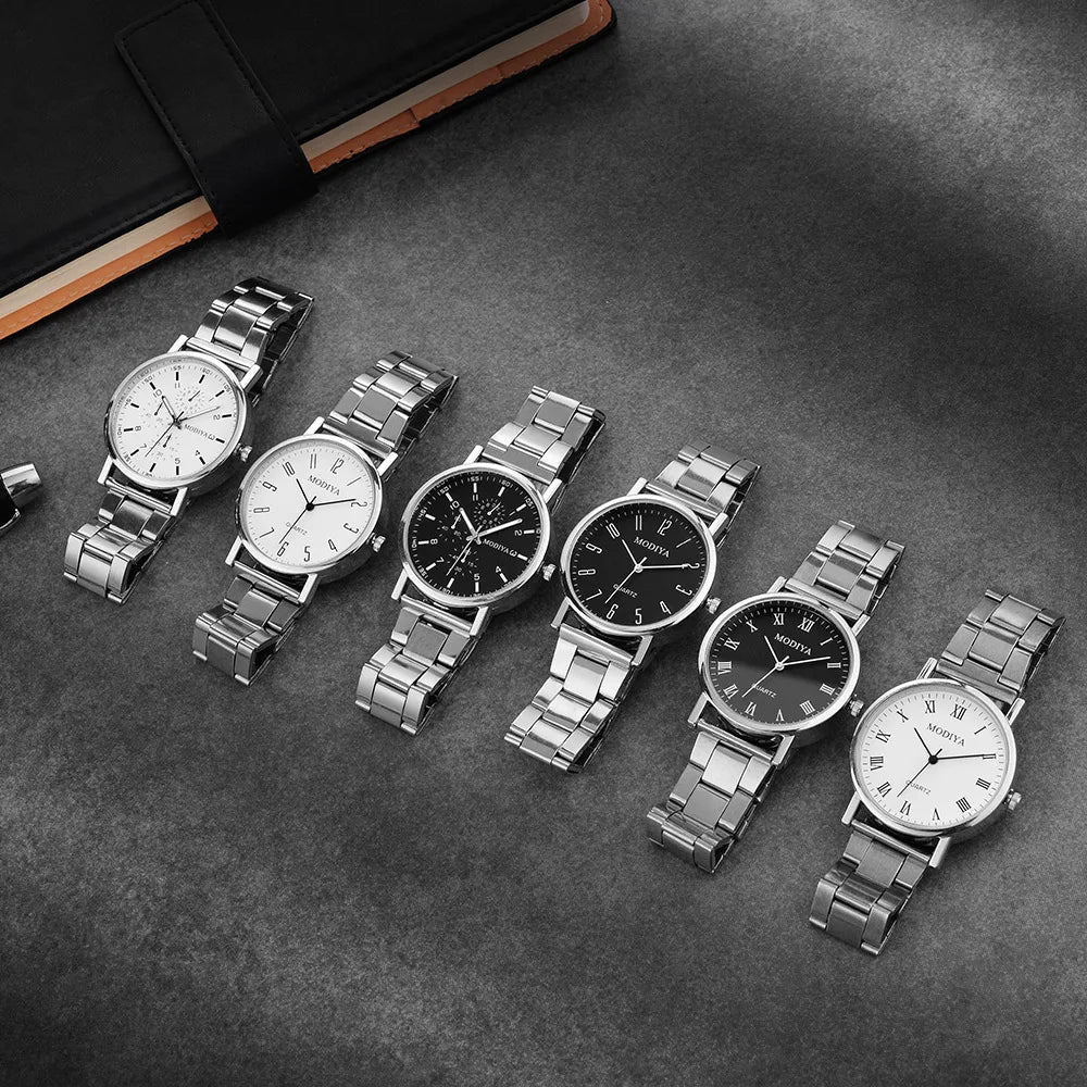 UTHAI CQ252 Minimalist Men's Watch Luxury Casual Quartz Watch Stainless Steel Men's Sports Clock