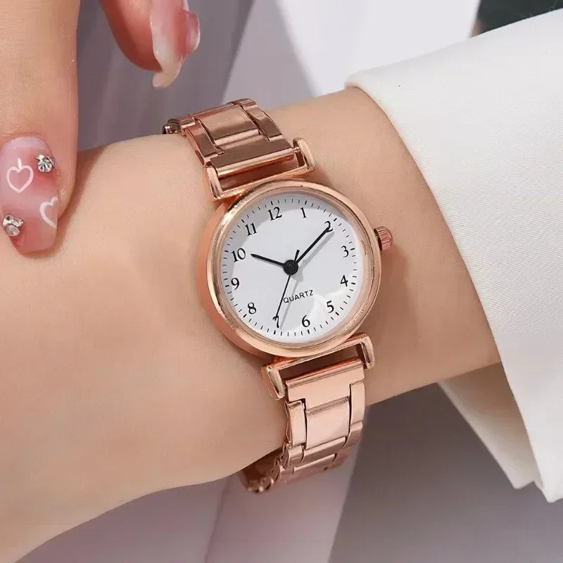 Luxury Watches for Women Fashion Analog Quartz Watch Steel Band Wristwatch Ladies Watches Casual Bracelet Watch Gifts for Women