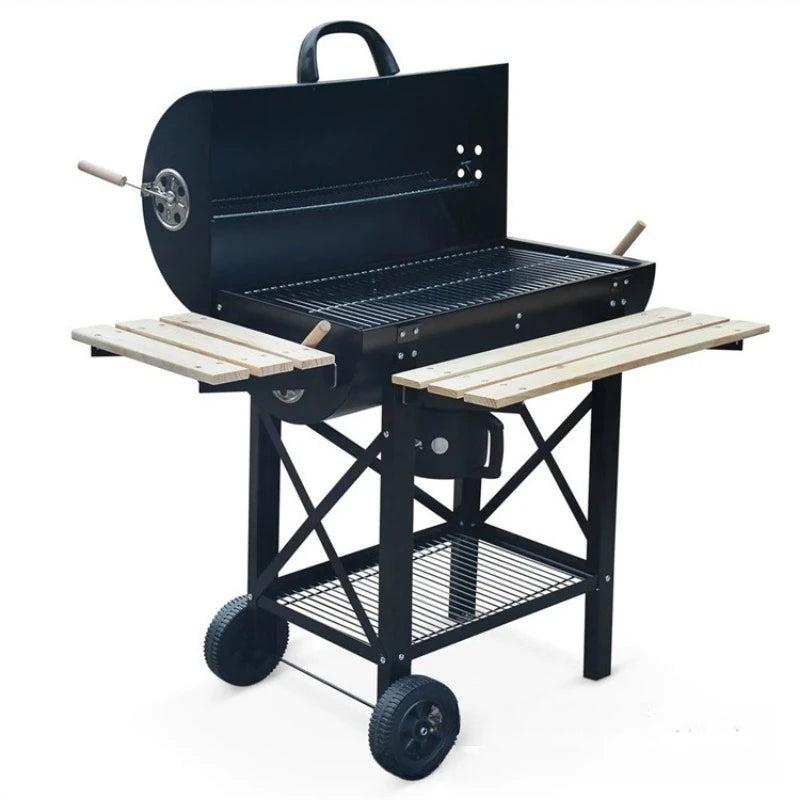 Barbecue Camping Cookware Stainless Steel Grill Stand Tourist Burner Gas Stove Cookware Nature Hike Grill Portable Brazier BBQ