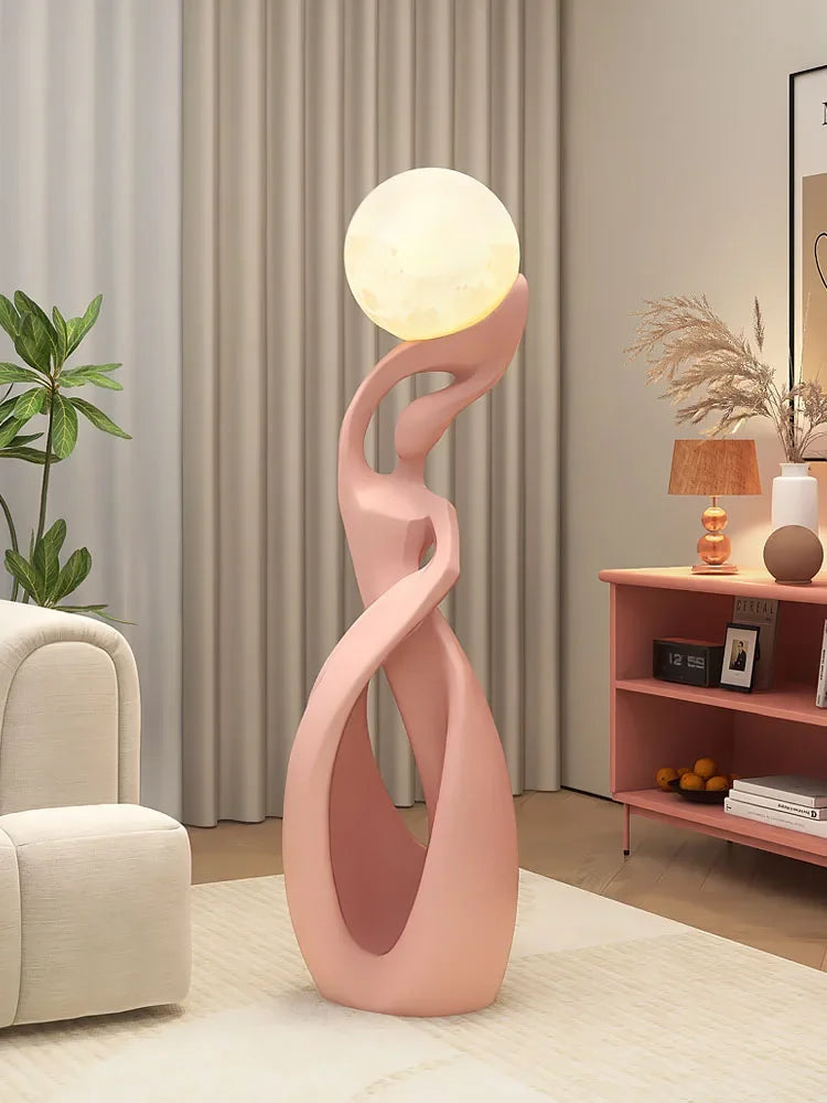 Sculpture 82cm Creative Abstract Art Ornament Lamp Luxury Living Room TV Cabinet Sofa Side Floor Decoration Home Decor Gift