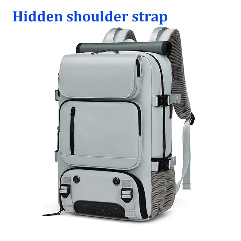 Woman travel backpack,waterproof 16 inch Business Laptop Backpack with Shoe Bag Hidden USB charging port Hiking camping backpack