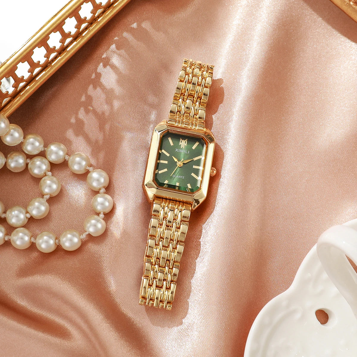 Women's Luxury Exquisite Watches Versatile Ladies' College Style Quartz Business Watches Adjustable Strap Watch Gifts For Girl