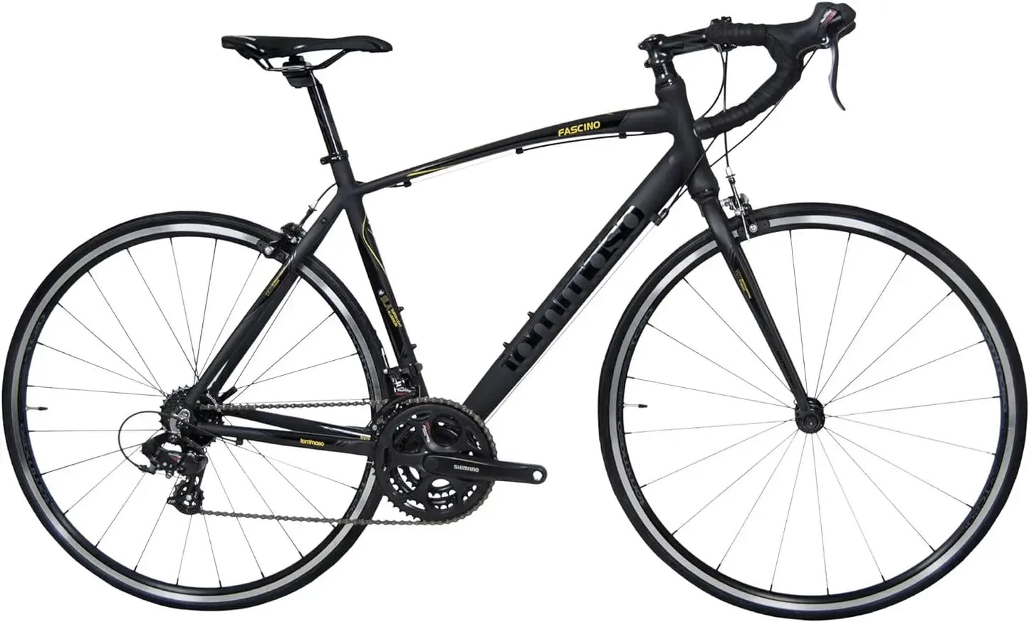 Road Bike,Sport Performance Aluminum Bikes, Shimano Tourney, 21 Speeds, Matte Black Road Bike