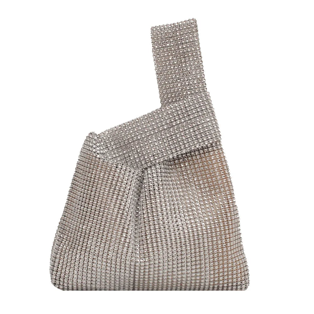 Women Fashion Sequin Bag Solid Color Rhinestone Shinny Clutch Bag Versatile Sparkly Evening Bags Female Evening Party Handbag