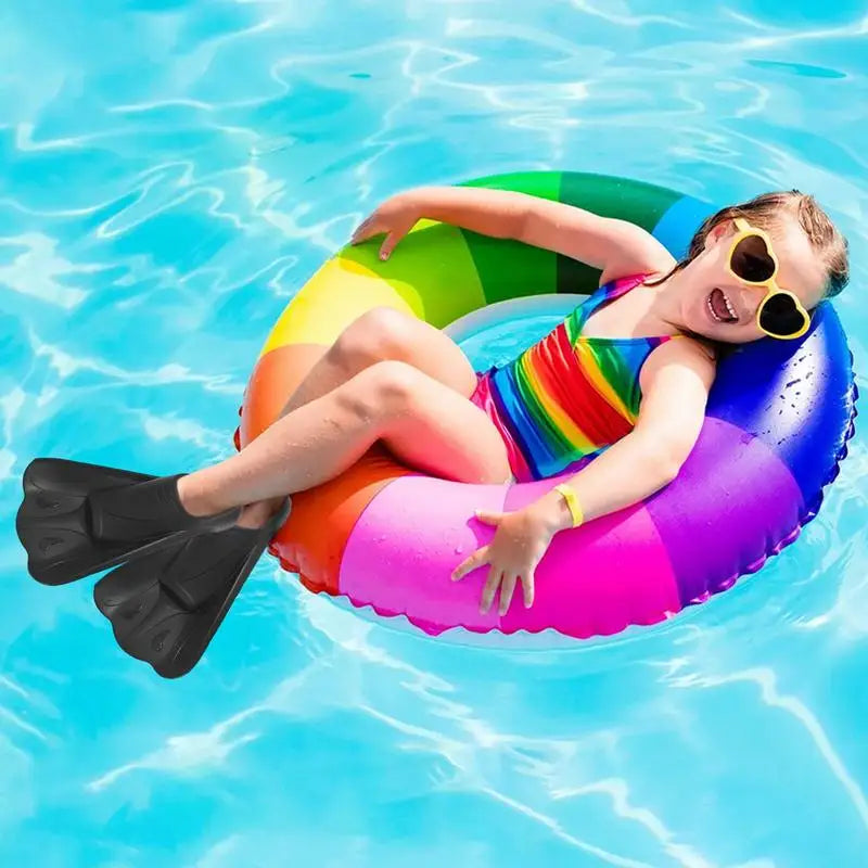 Silicone Short Flippers Training Short Swim Diving Fins Unique Opening Design Snorkeling Supplies For Kids Adults Men And Women