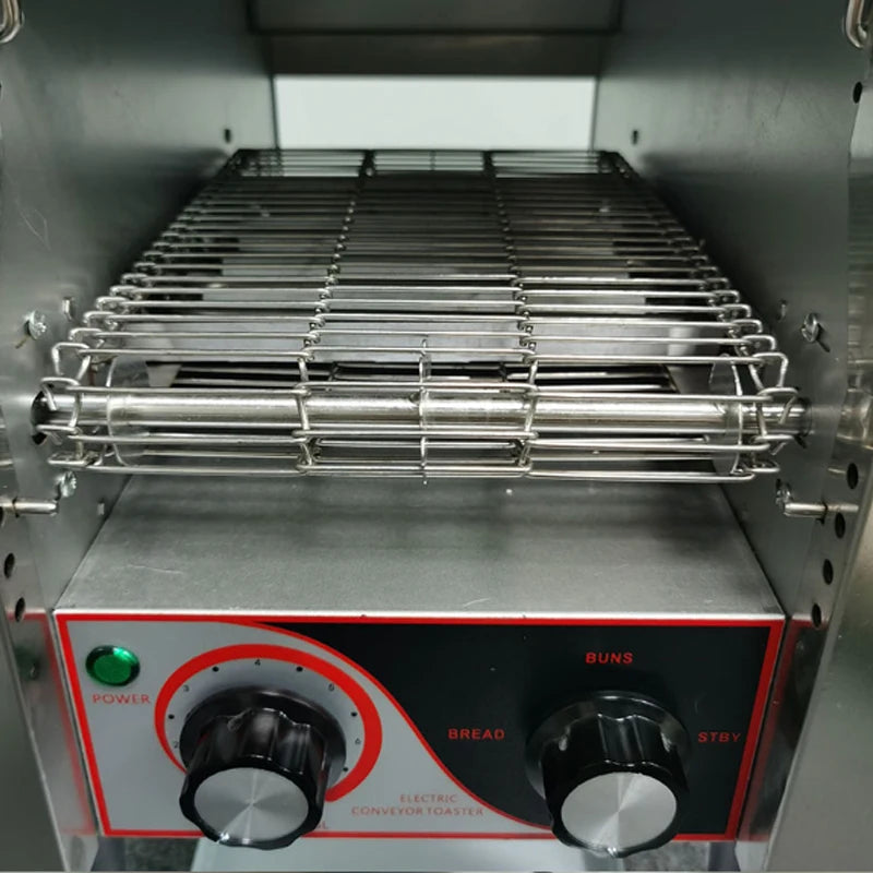 Chain Bread Toaster Automatic Oven Crawler Heating Baking Sandwich Machine Commercial Hotel Breakfast