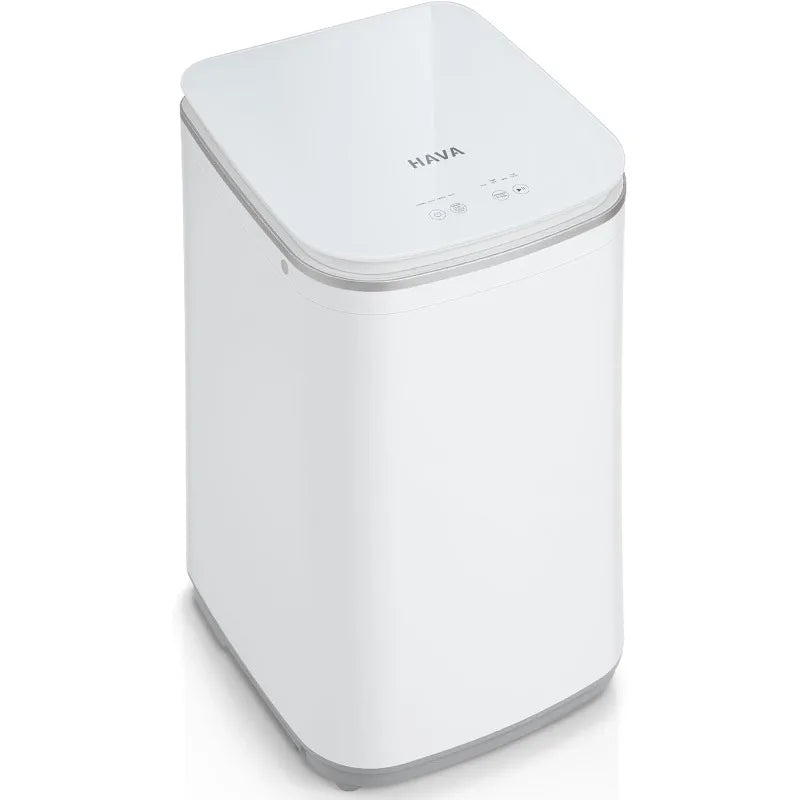 Portable Washing Machine, Small Washer 0.8 Cu. Ft. Capacity, Fully Automatic with 8 Wash Cycles, Touch Button & LED Display
