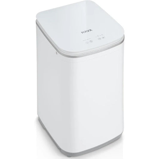 Portable Washing Machine, Small Washer 0.8 Cu. Ft. Capacity, Fully Automatic with 8 Wash Cycles, Touch Button & LED Display