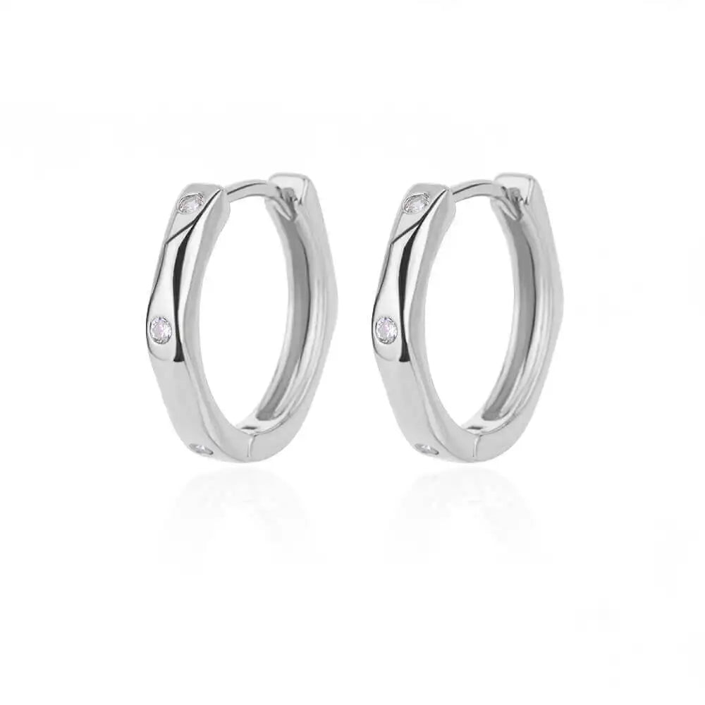 Fashion Rabbit Crystal Hoop Earrings For Women Zircon Leopard Head Owl Elephant Butterfly Earring Animal Jewelry Wedding Gift