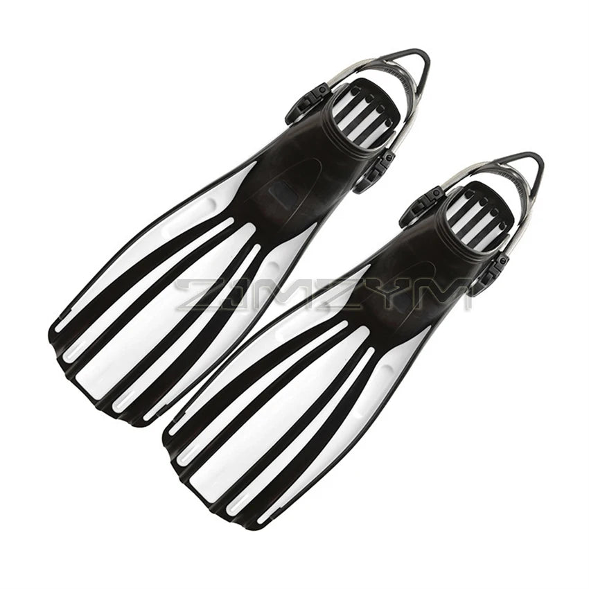 Scuba Diving Stainless Steel Spring Fin Straps Fins Adult Swim Shoes Silicone Long Snorkeling Monofin Dive Flippers Dropship