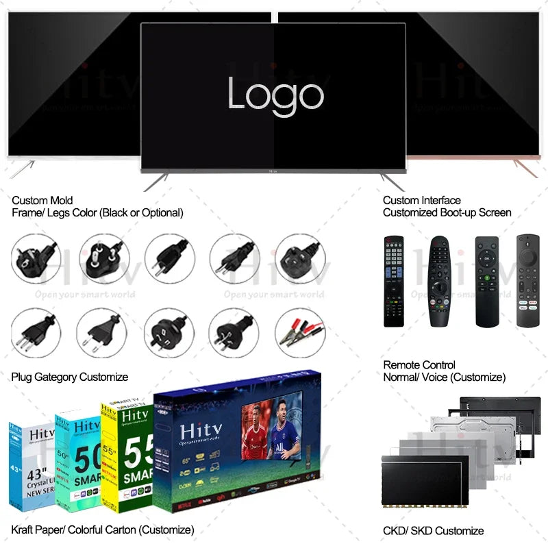 Manufacturer 43inch Smart TV Ultra Thin No Frame TV Television 43 Inch 4K OLED TV