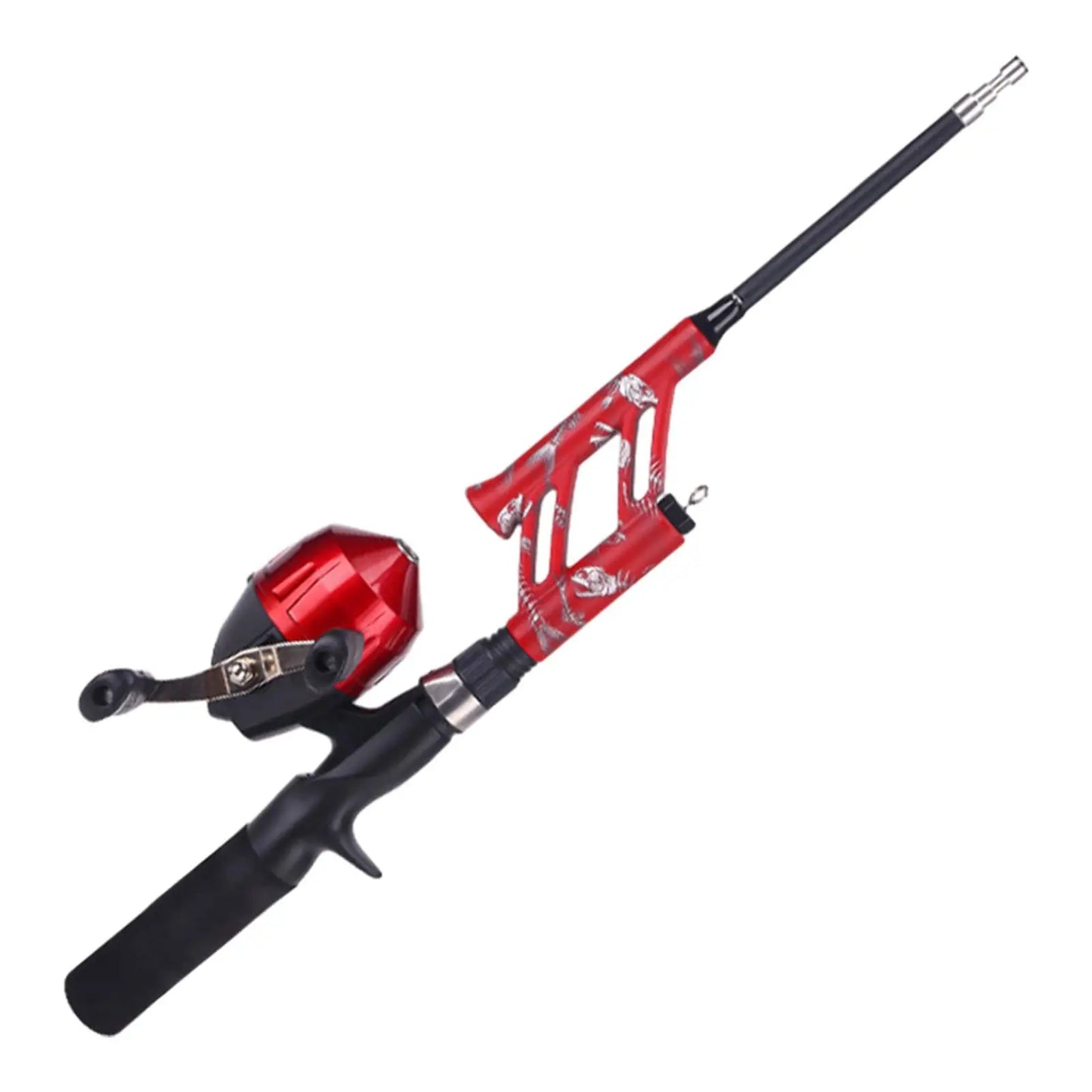 Fishing Rod and Reel Portable Ultralight Carbon Fiber Pole with EVA Handle