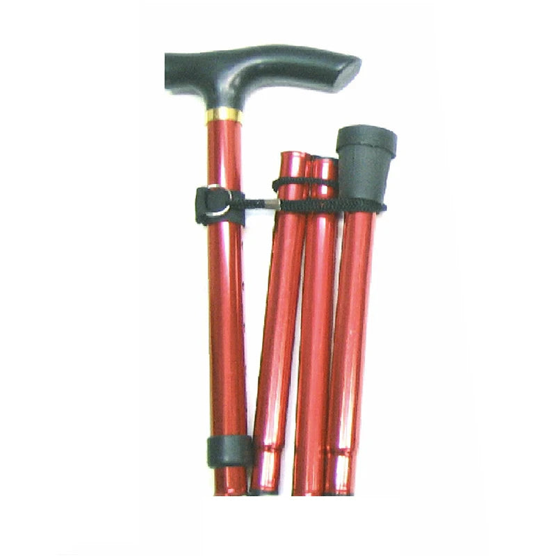 Multifunction Walking Stick Trekking Poles Telescopic Fold Crutches Hiking Stick Crutch Elderly Metal Stick Walking Cane Outdoor
