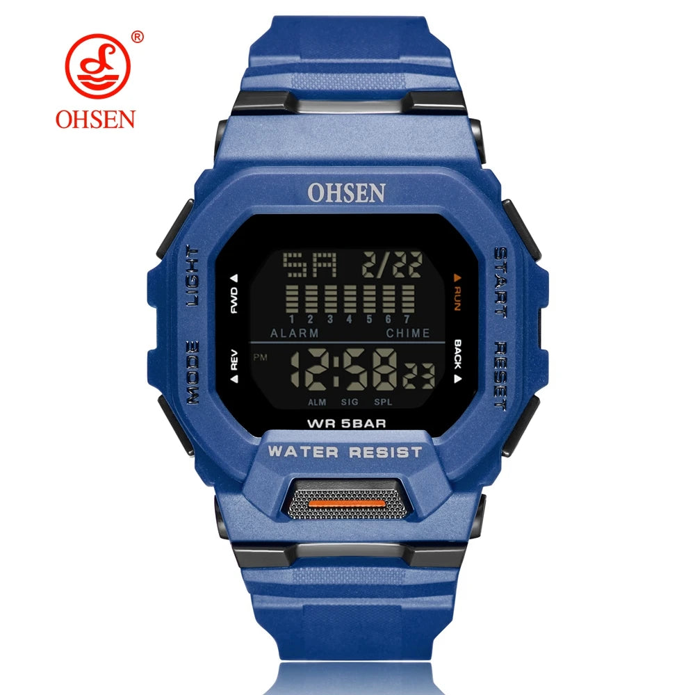 Digital Sport Watches Fashion Waterproof Black Military Men Wristwatches Electronic Hand clocks Man Watch Reloj Masculino