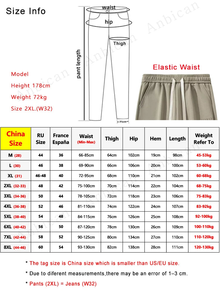 Winter Thick Warm Fleece Sweatpants Men Wide Leg Baggy Track Pants Casual Cotton Joggers Straight Thermal Trousers Big Size 8XL