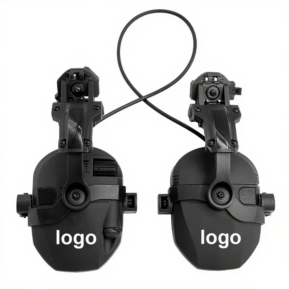 Active Helmet Mounted Earmuffs For Shooting Electronic Hearing Protection Ear Protect Noise Reduction Active Hunting Headphone