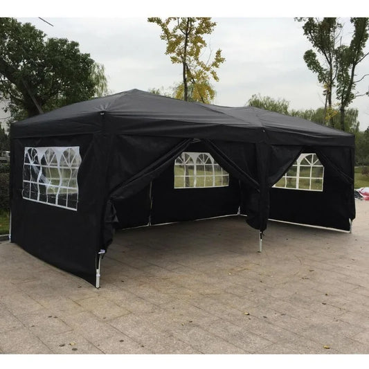 10'x 20' Outdoor EZ POP UP Party Tent Wedding Gazebo Canopy Marquee 6 Walls