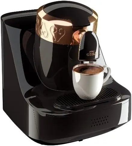 Automatic Turkish/Greek Coffee Machine, USA 120V UL, Black/Copper (Gold)