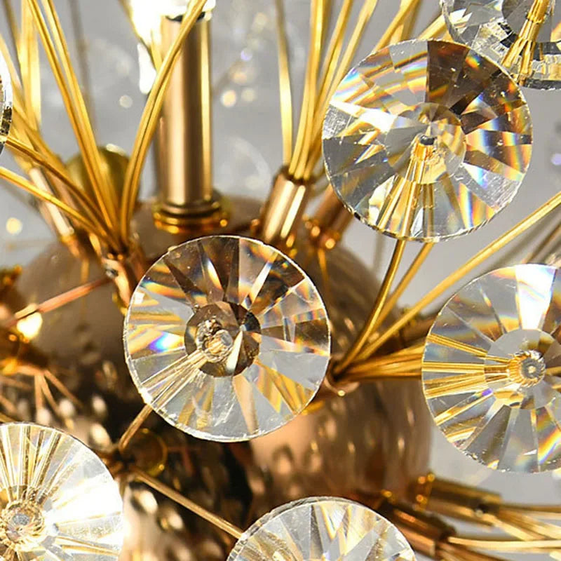 Dandelion LED Floor Lamp for Parlor Bedroom Shop Decorate Standing Lighting G4 Bulb Gold Metal Home Deco Dropshipping