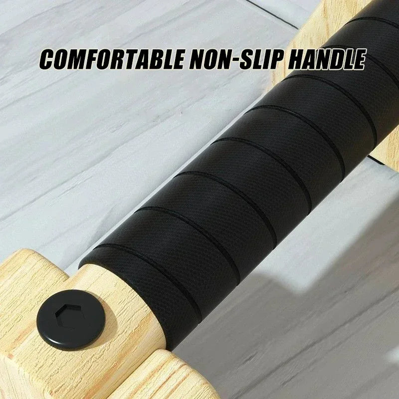 New Push Up Russian Stand Wooden Single and Parallel Bars Inverted Stand Practice Solid Wood Strength Training Equipment