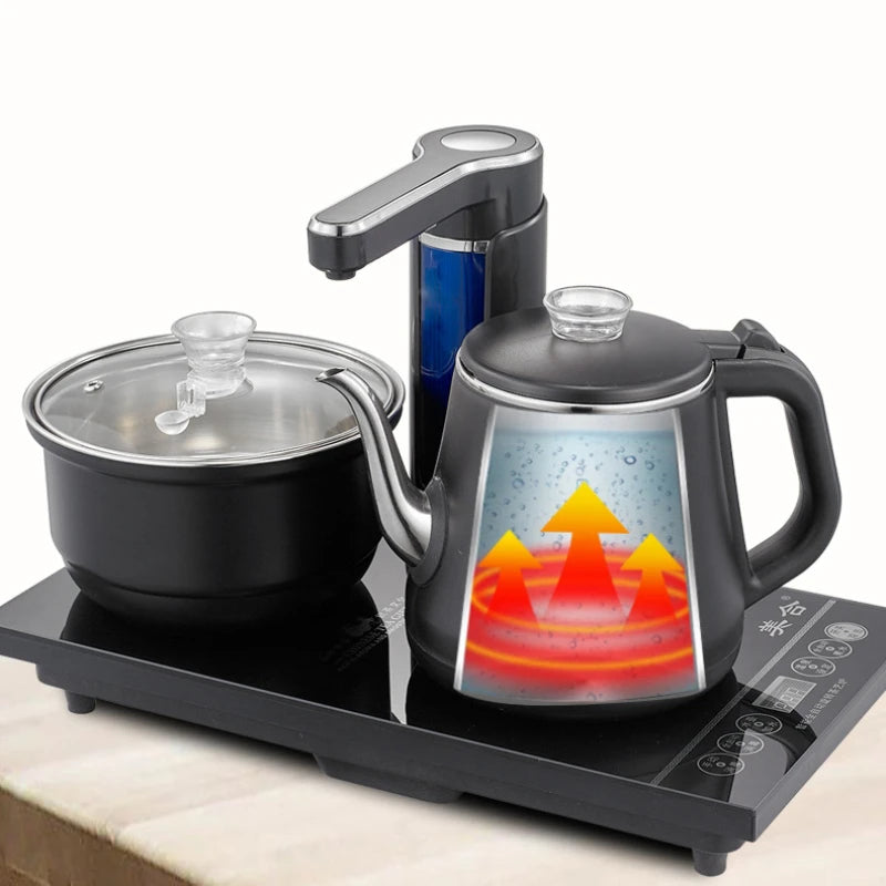 110V Automatic Water Supply Electric Kettle Embedded In Desktop All-in-one Pot Disinfection Tea Stove Jug Home Appliance