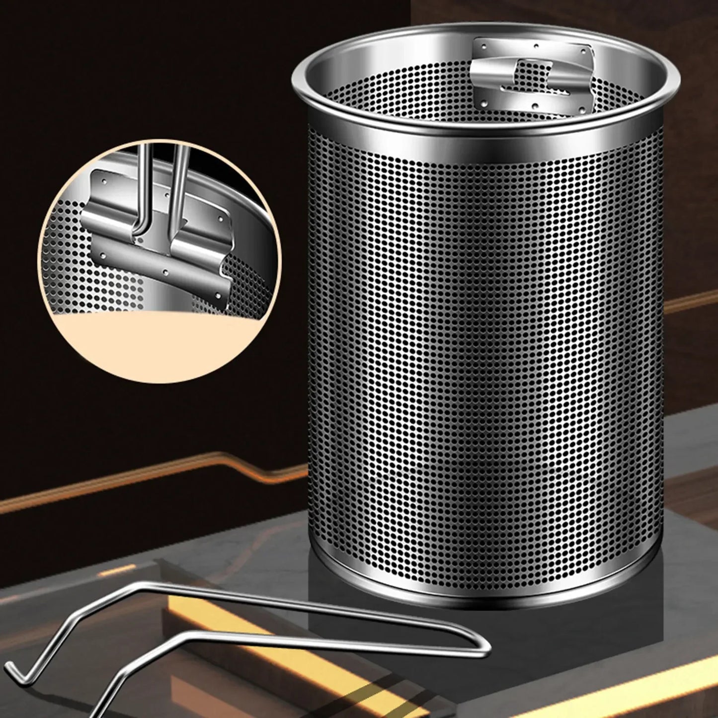 304 Stainless Steel Oil Fryer Household Small Fryer With Filter Raised /Deepened Fuel-Efficient Tianfu Luo Pot Deep Frying Pot