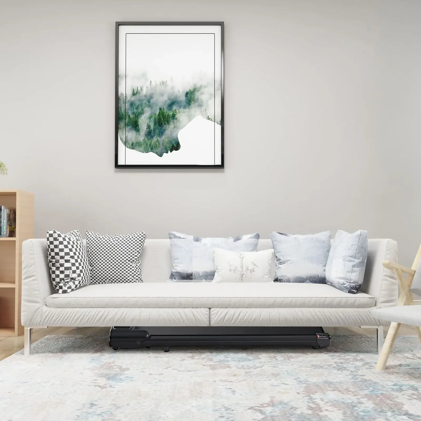 Walking Mat 300 lb Capacity, Desktop Treadmill for Home Office, 0.6 to 3.8 MPH Portable Treadmill