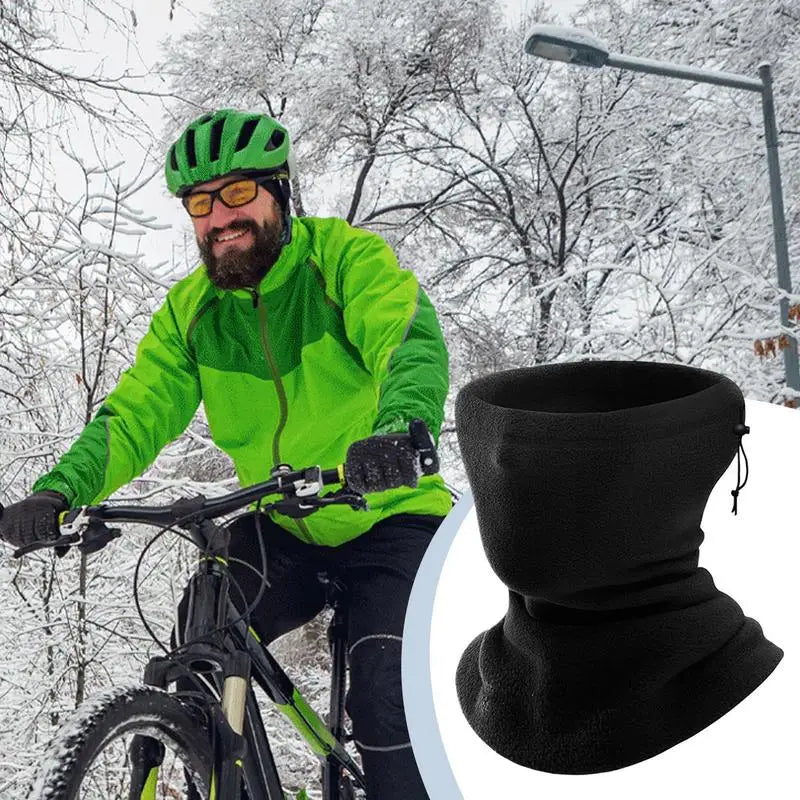 Neck Gaiters For Men Polar Fleece Adjustable Elastic Neck Warmer For Men Windproof Winter Warming Supplies For Women Men Females