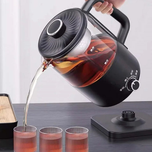 1.2L Pu'er Black Tea Glass Teapot Automatic Insulation Steam Teapot Household Electric Kettle Multifunctional Health Pot 220V