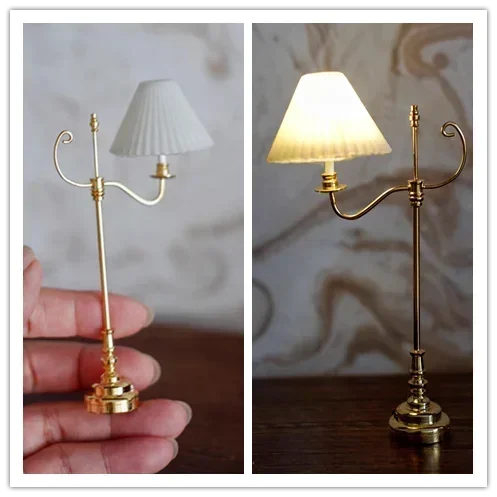 Dollhouse Miniature Furniture Decoration Item Fashion Simulation Can Be Bright Chandelier/floor Lamp Decor Accessories Toys