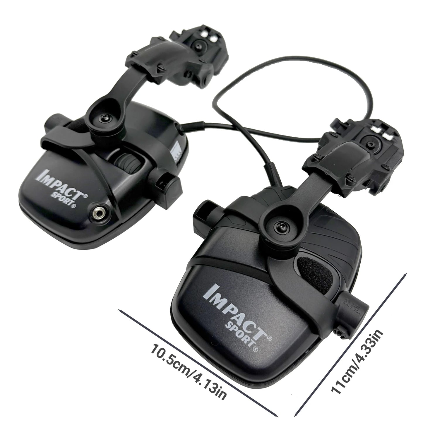Electronic Shooting Headset Helmet Mounted Version Hunting Pickup and Noise Reduction Tactical Headset Hearing Protection