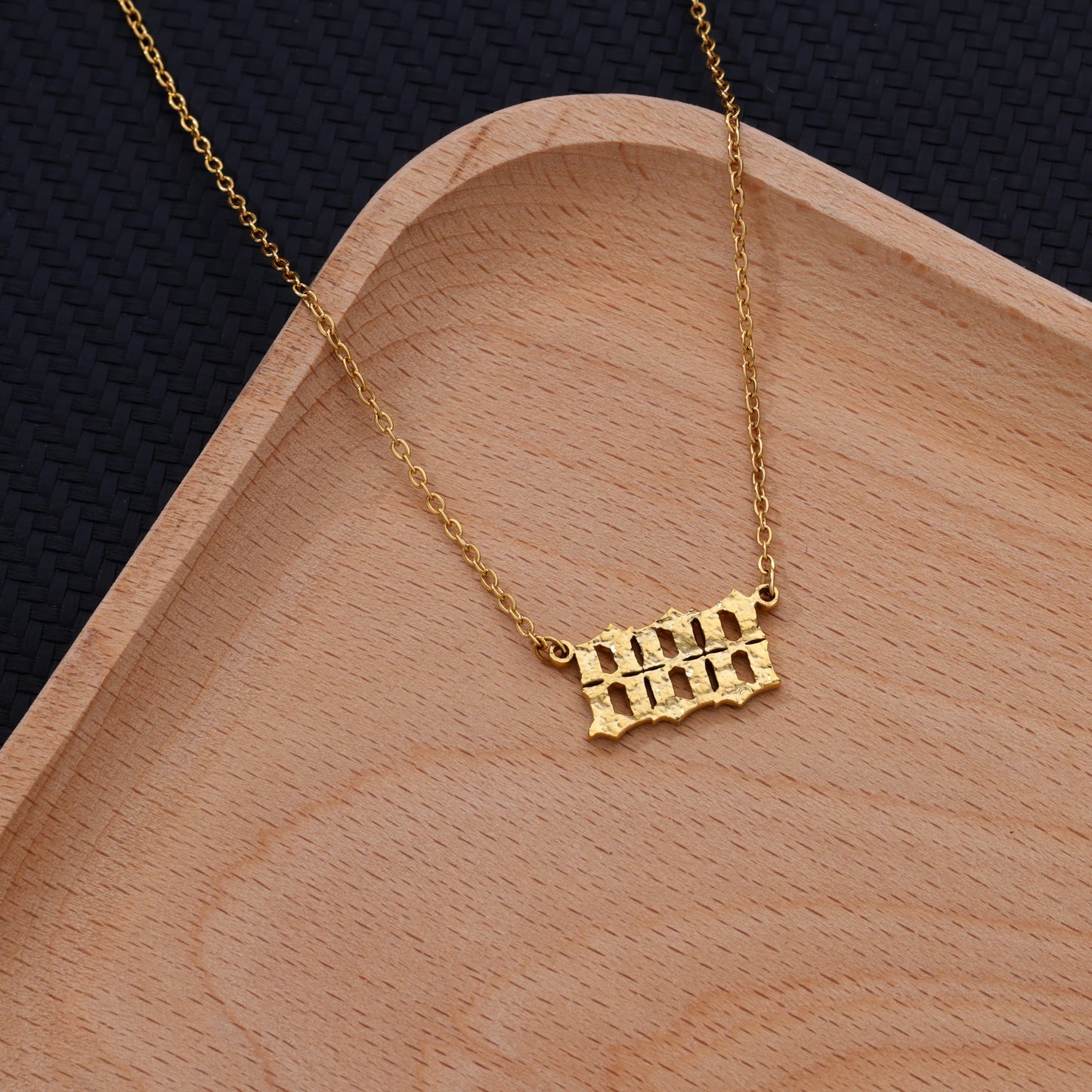 Stainless Steel Number Necklaces For Women Men Gold Color 111 222 333 444 555 777 888 999 666 000 Pendant Necklace Jewelry Neck