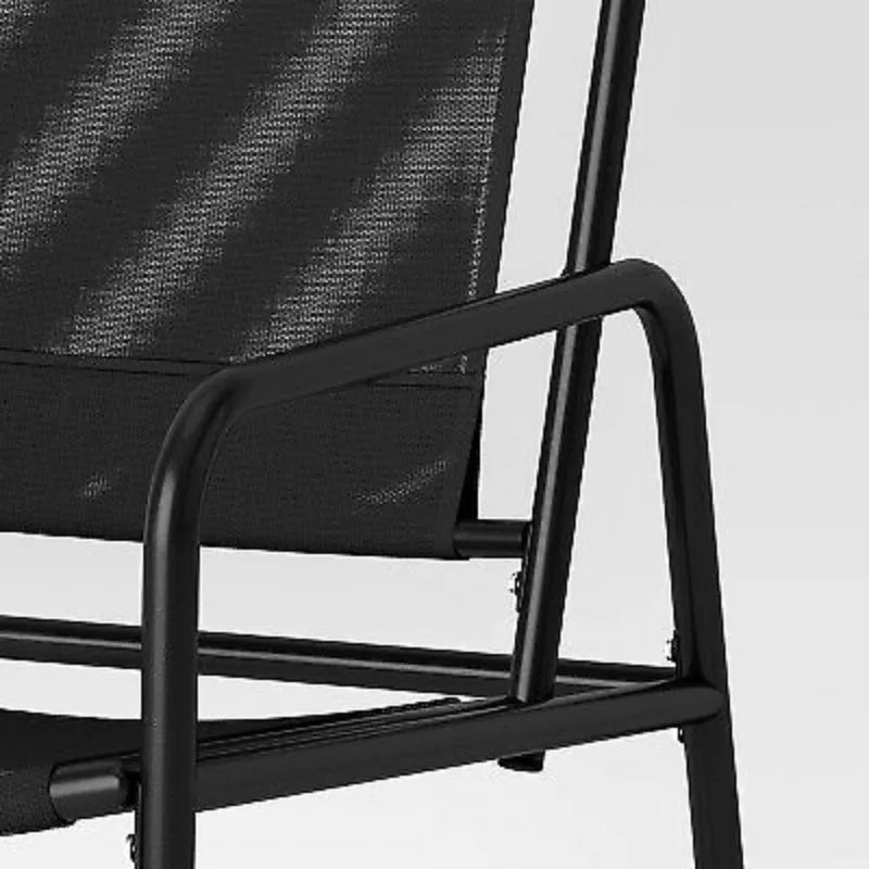 3pc Metal Patio Bistro Set, Outdoor Furniture Set - Black - Room Essentials