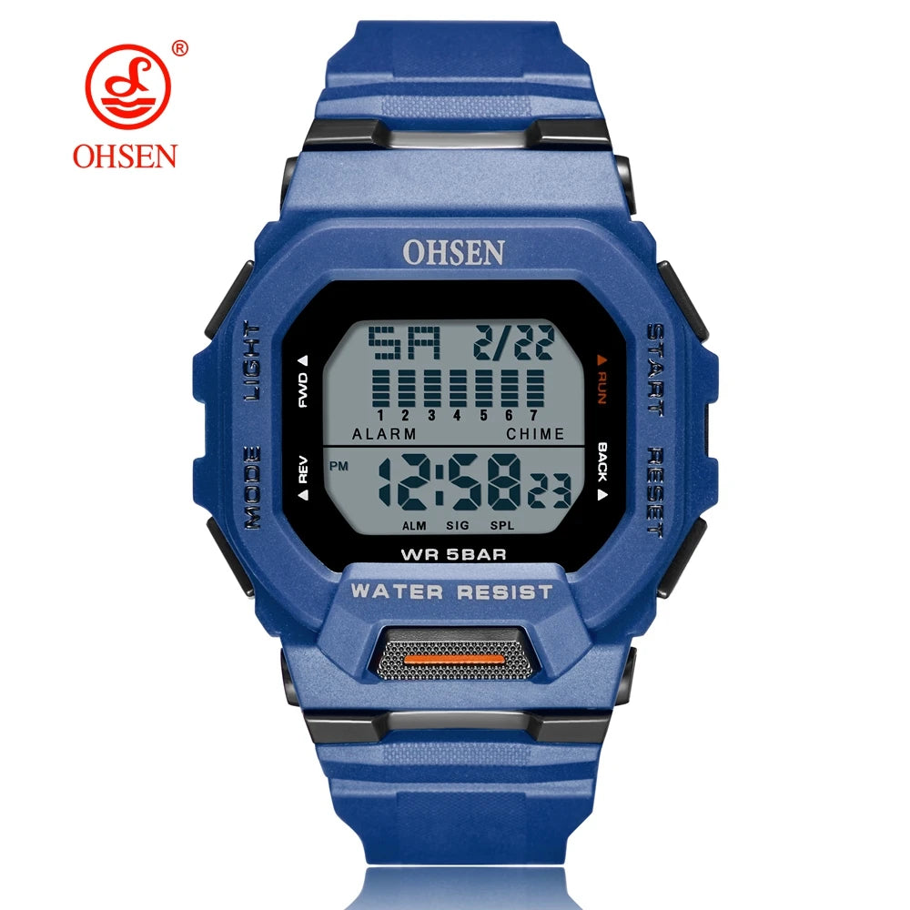 Digital Sport Watches Fashion Waterproof Black Military Men Wristwatches Electronic Hand clocks Man Watch Reloj Masculino