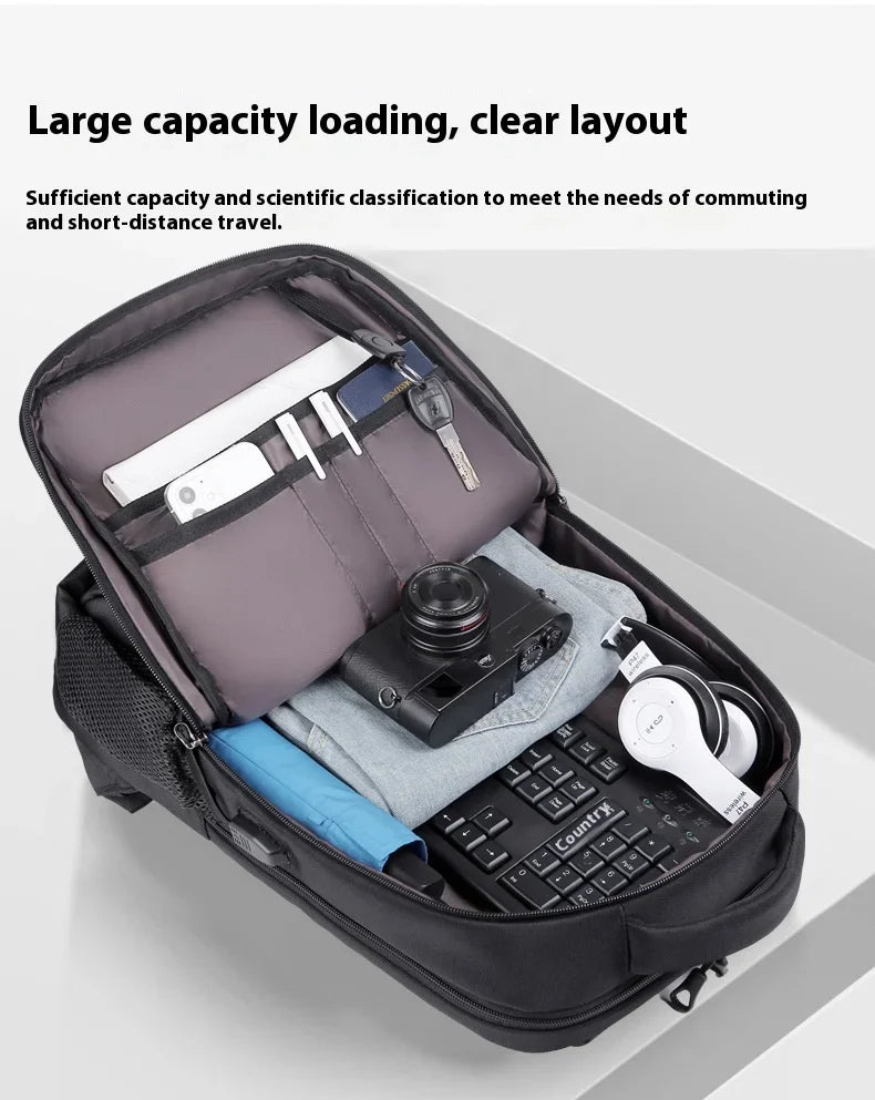 2024 Multi-functional Computer Backpack Simple Waterproof Large Capacity Travel Bag Suitcase USB Charging bags