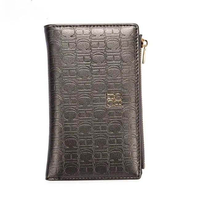 CHCH Simple Square Short Wallet for Women Small Wallet Women Luxury Purse Wallet with Card Clip Portable Bag