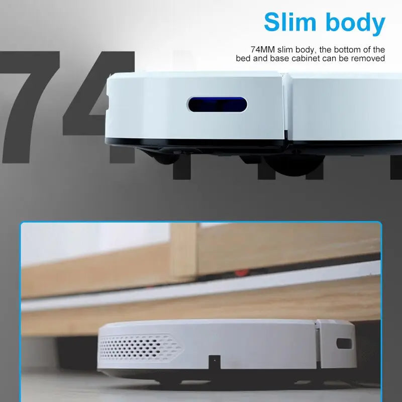 2024 NEW 1000Pa 3 In 1 Slim Home Intelligent Sweeping Mopping Vacuum Cleaner Machine Automatically Recharge For Home Office Use