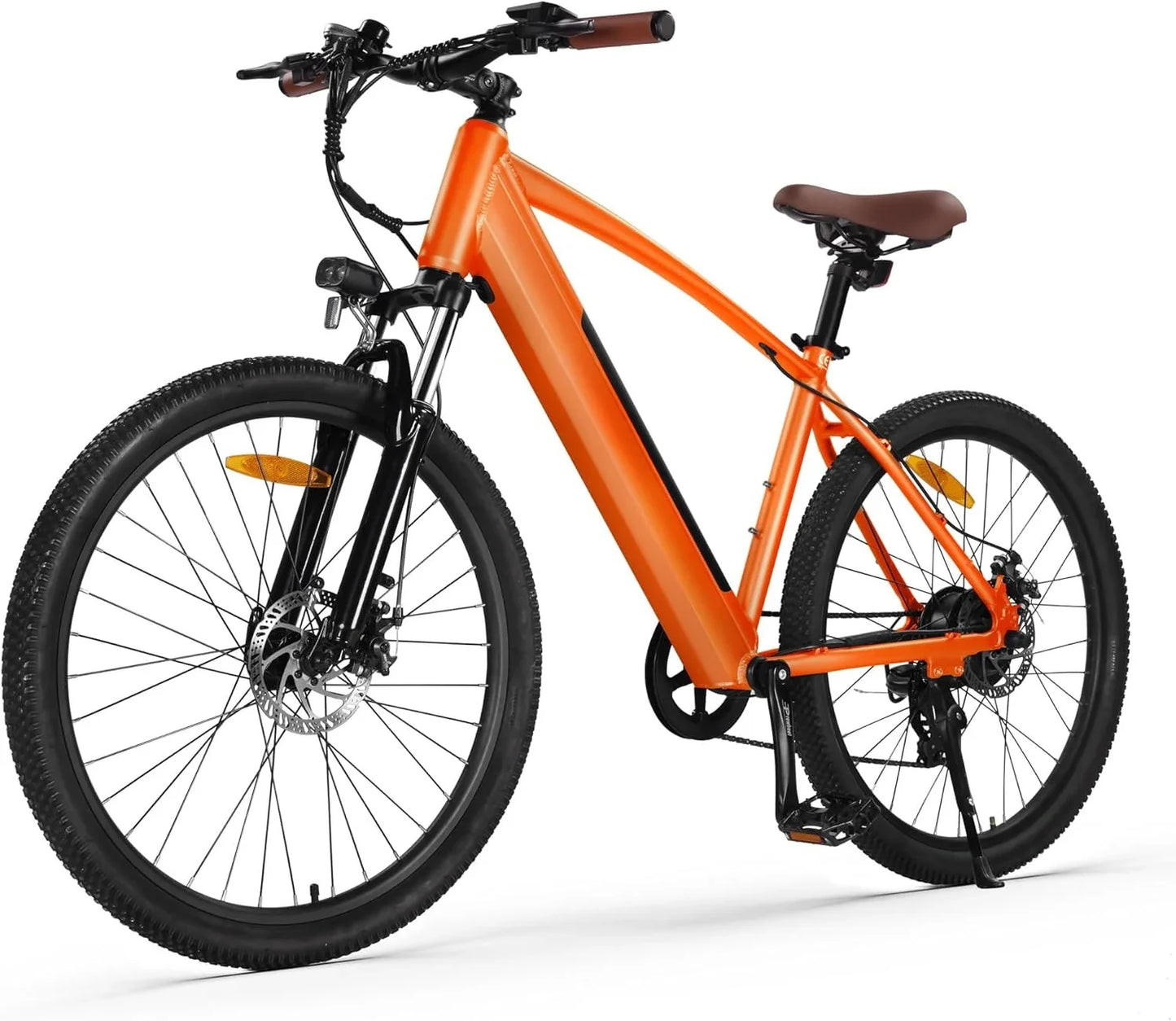 Electric Mountain Bike Removable Built in Battery, 350W(Peak 500W) Brushless Motor, Bicycle with 7 Speed, Max 50 Miles