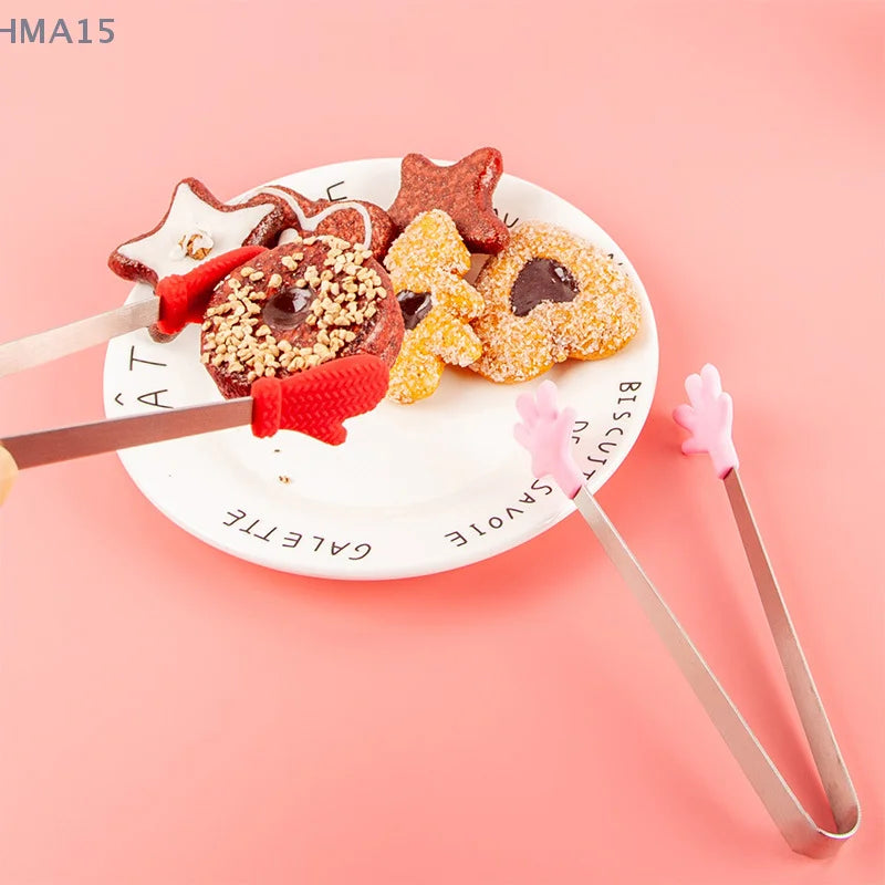1PC Kitchen Cute Silicone Food Clip Bread Barbecue Clip High Temperature Resistant And Scalding Resistant Silicone Clip