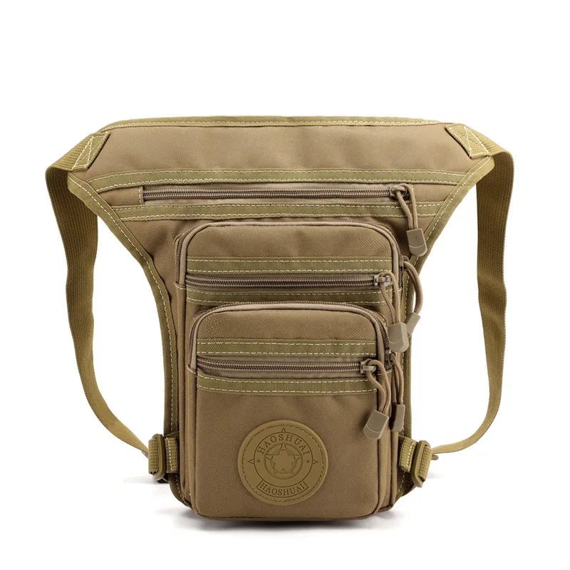 Male Hip Thigh Fanny Pack  Camouflage Motorcycle Rider Multi-Pockets Shoulder Bags High Quality Men Nylon Waist Leg Bag