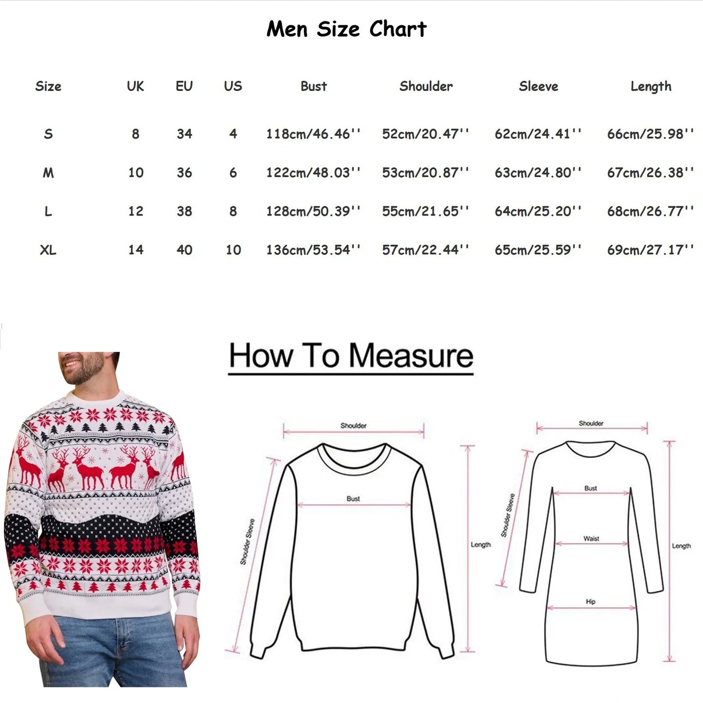 Men Christmas Sweater Thicken Knitwear Soft Loose Xmas Jumpers 2023 Winter Knitted Sweaters Couples Christmas Matching Outfits