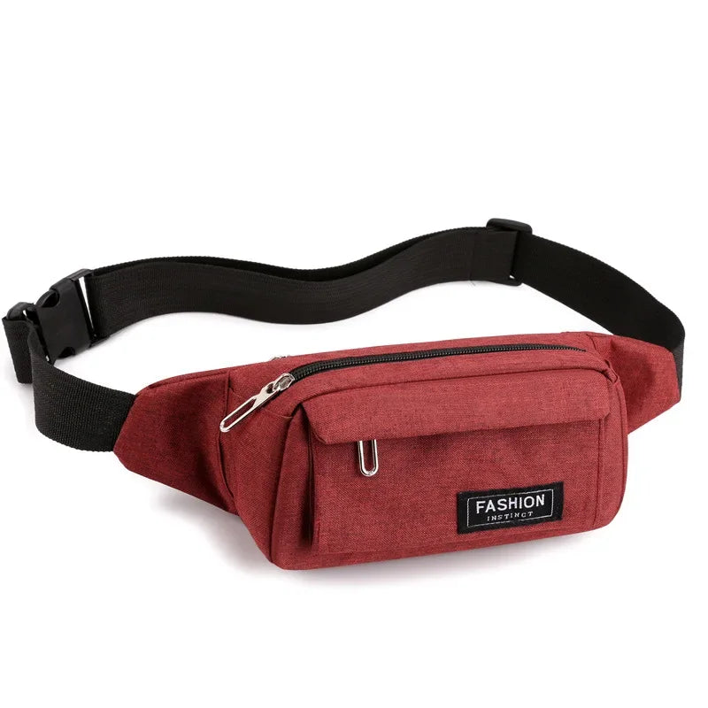 Women Waist Bag Sports Fanny Pack Men Bum Hip Bag Multifunction Travel Chest Bag Crossbody Shoulder Bag Phone Purse Belt Bag
